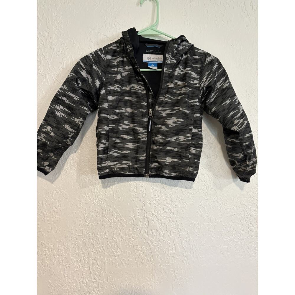 Columbia Toddler Jacket Black Gray 4/5 XXS Omni Wick